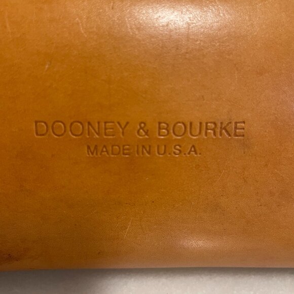 Dooney & Bourke Tan Canvas & Leather Vintage CABRIOLET Dome Satchel/Crossbody - Picture 5 of 16